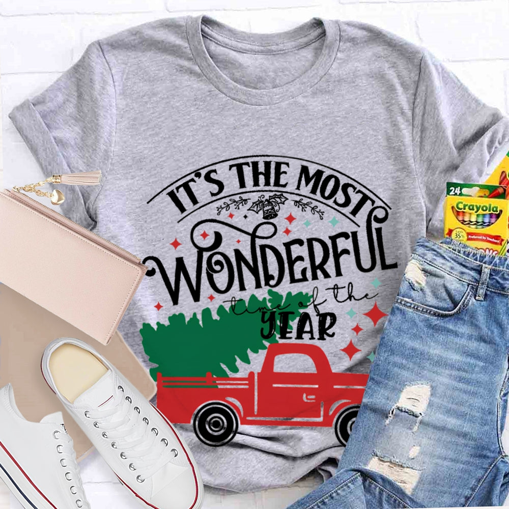 It'S The Most Wonderful Time Of The Year Christmas Tree T-Shirt