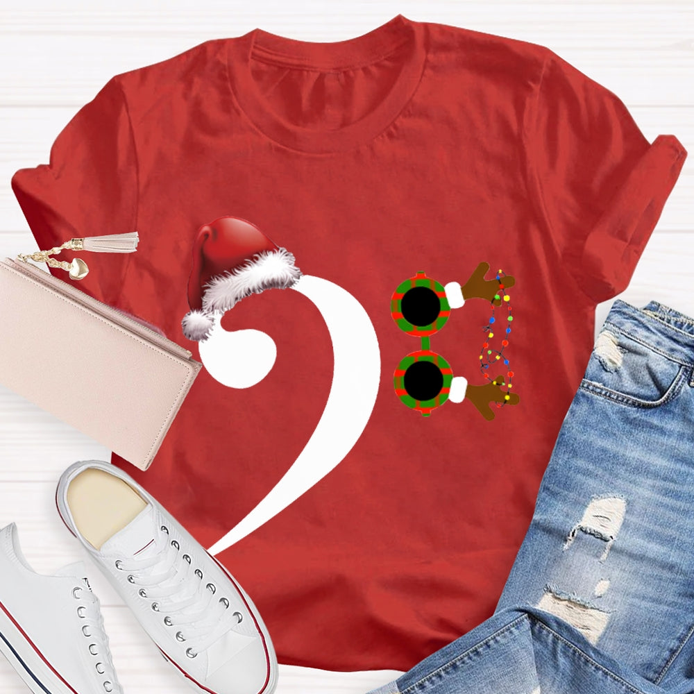 Santa Hat And Comma Christmas T-shirt