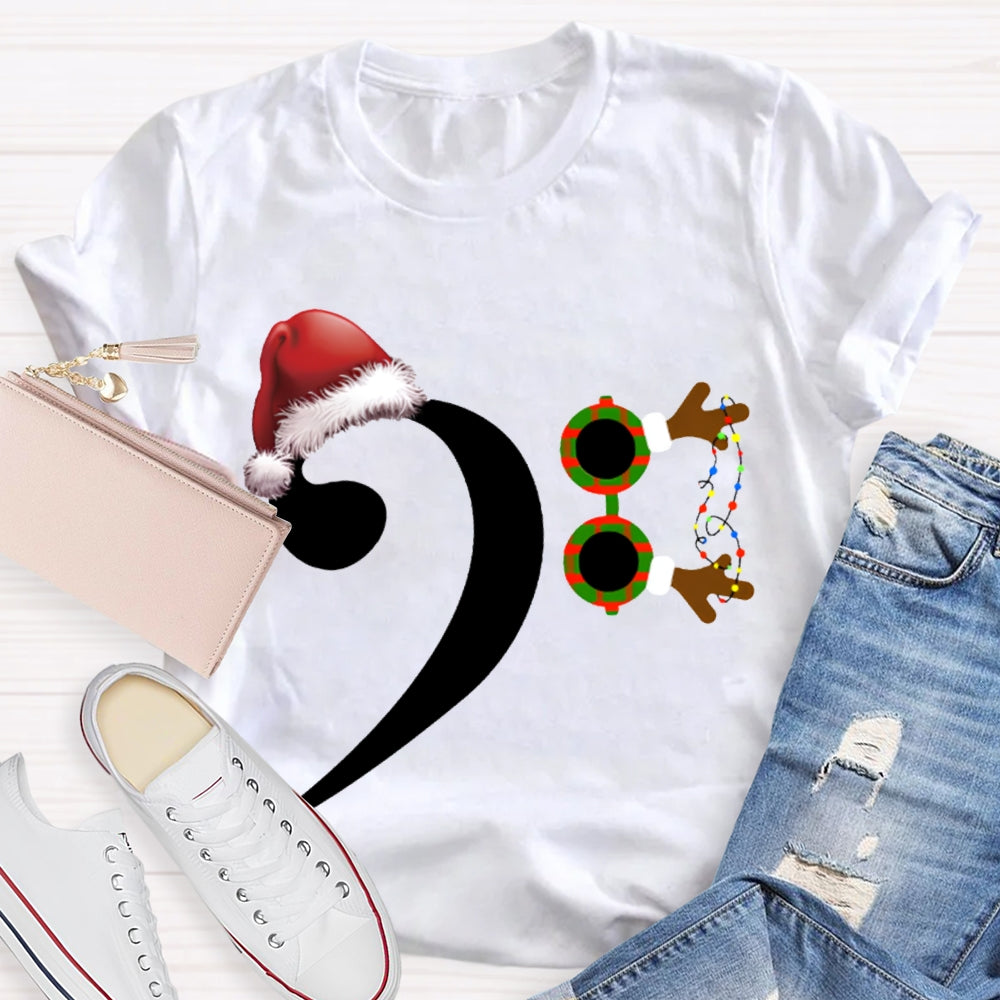 Santa Hat And Comma Christmas T-shirt