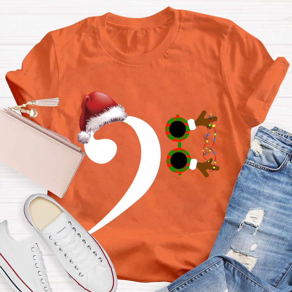 Santa Hat And Comma Christmas T-shirt