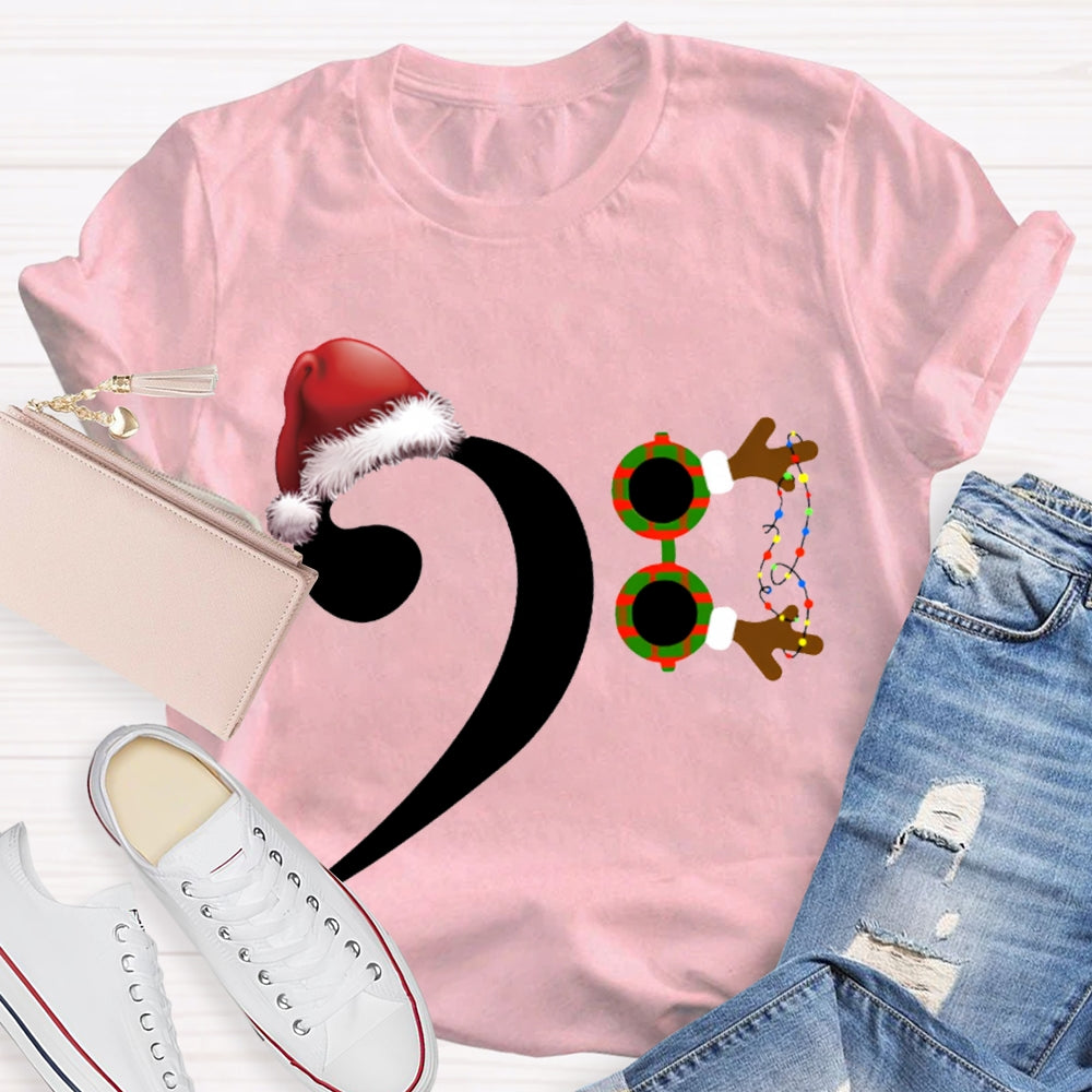 Santa Hat And Comma Christmas T-shirt