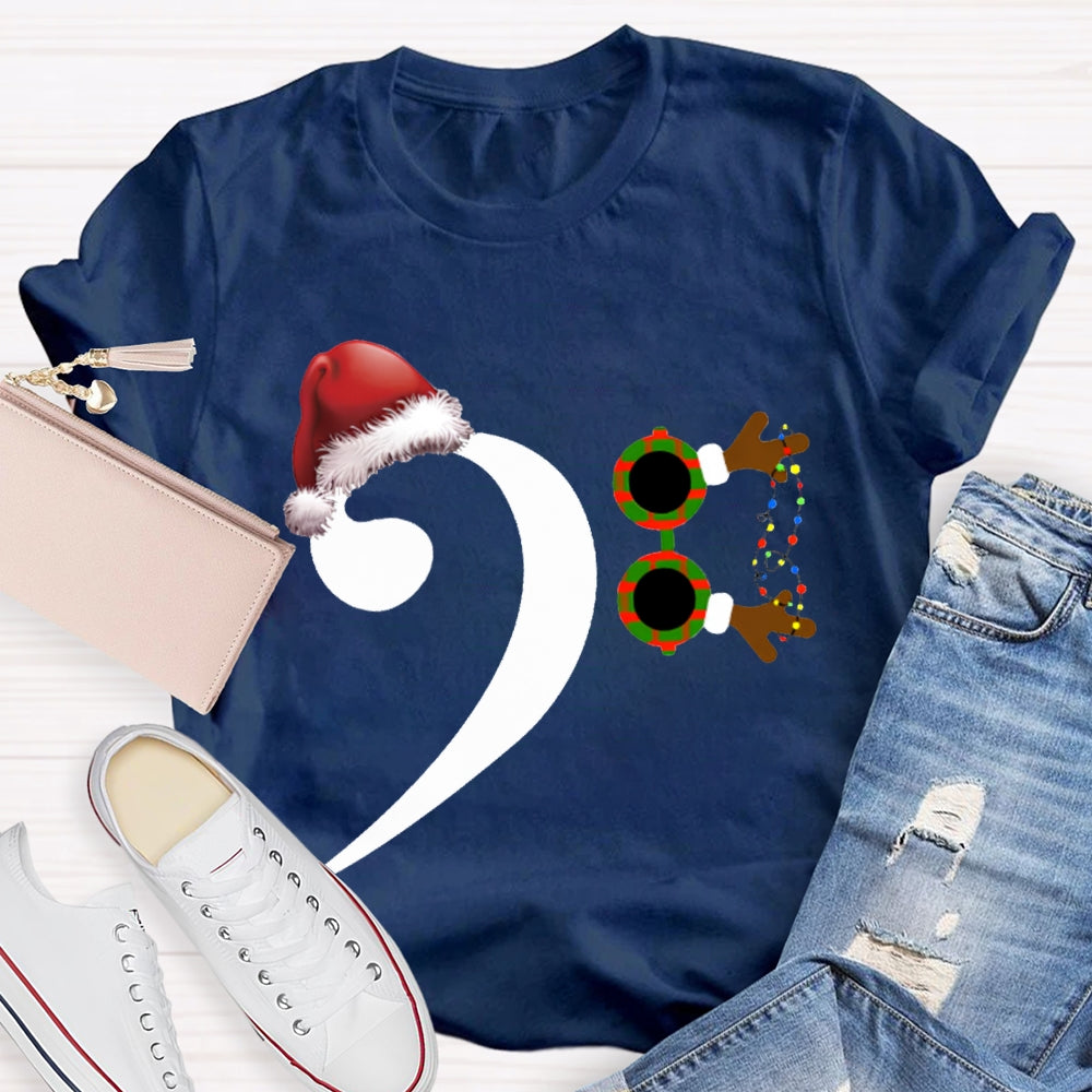 Santa Hat And Comma Christmas T-shirt