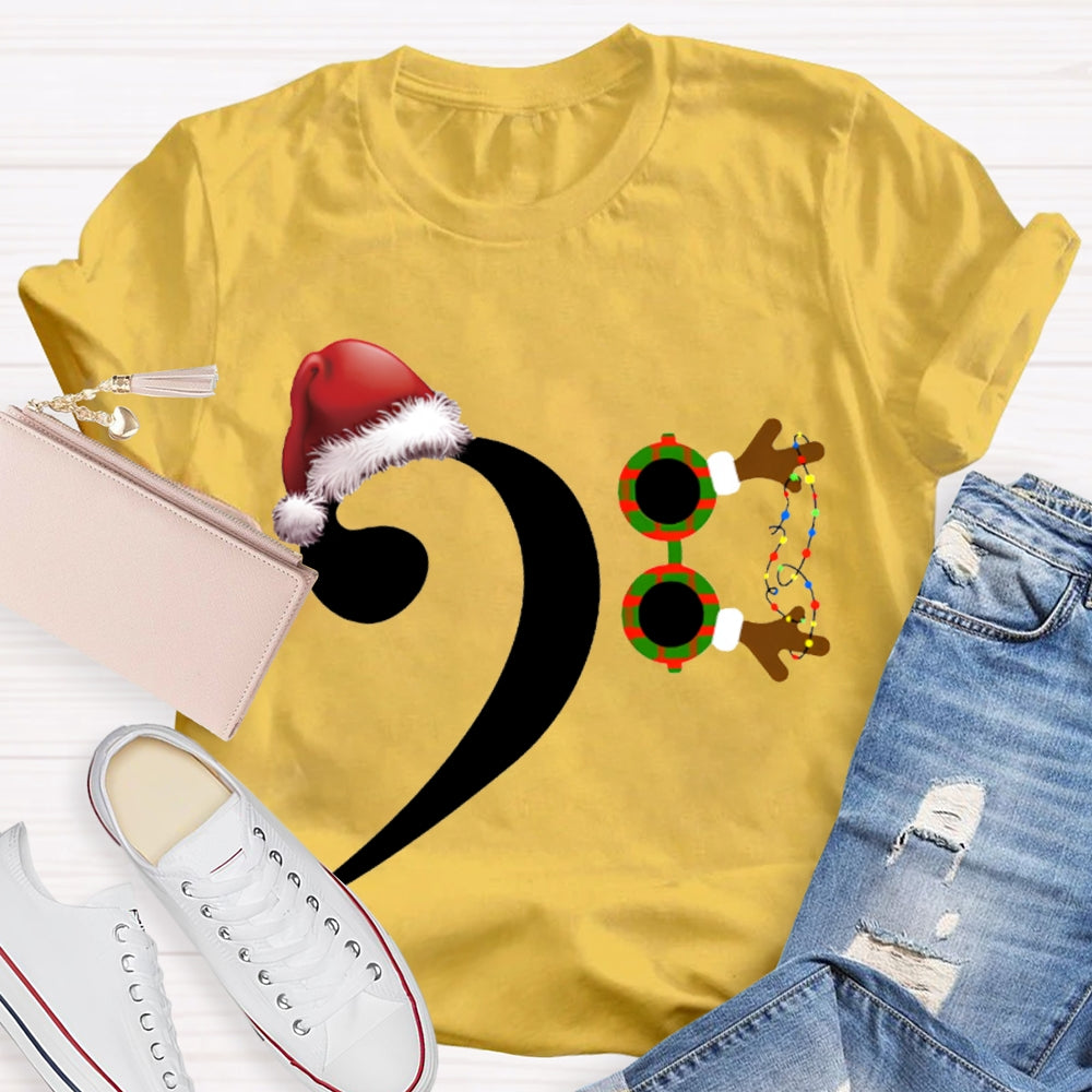 Santa Hat And Comma Christmas T-shirt