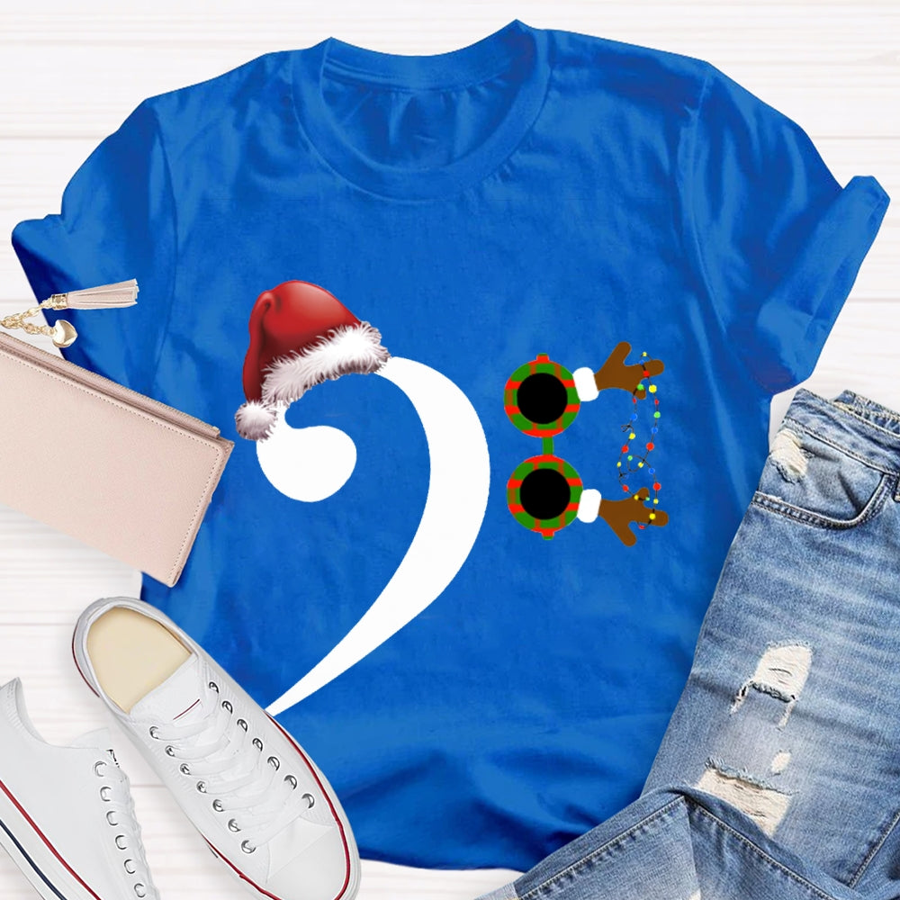 Santa Hat And Comma Christmas T-shirt