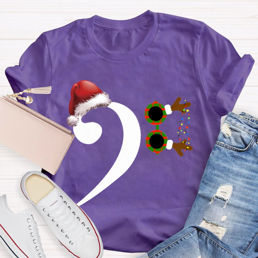 Santa Hat And Comma Christmas T-shirt