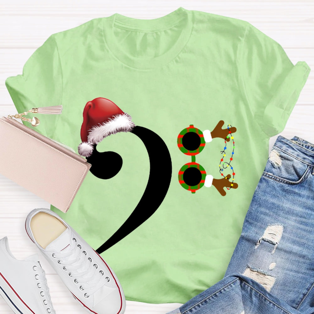Santa Hat And Comma Christmas T-shirt