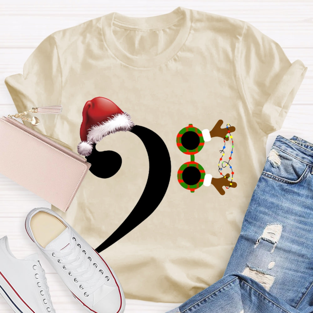 Santa Hat And Comma Christmas T-shirt