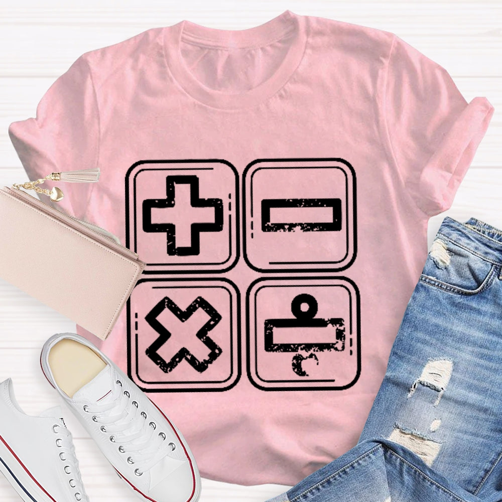 Mathematical Operators T-shirt