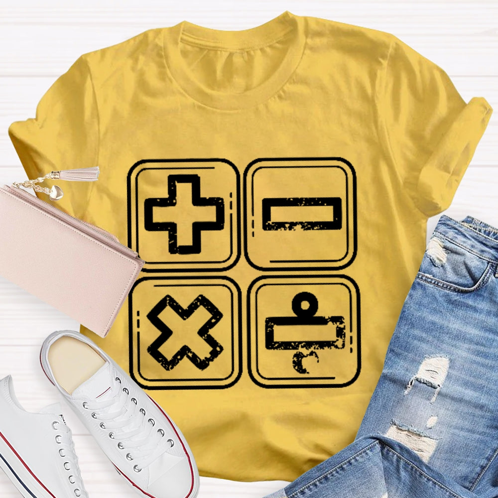 Mathematical Operators T-shirt