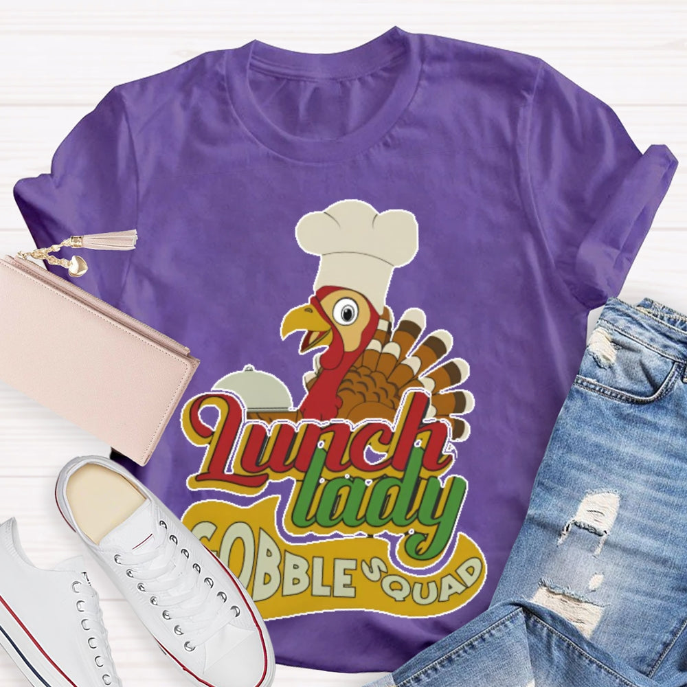 Lunch Lady Gobble Squad T-shirt