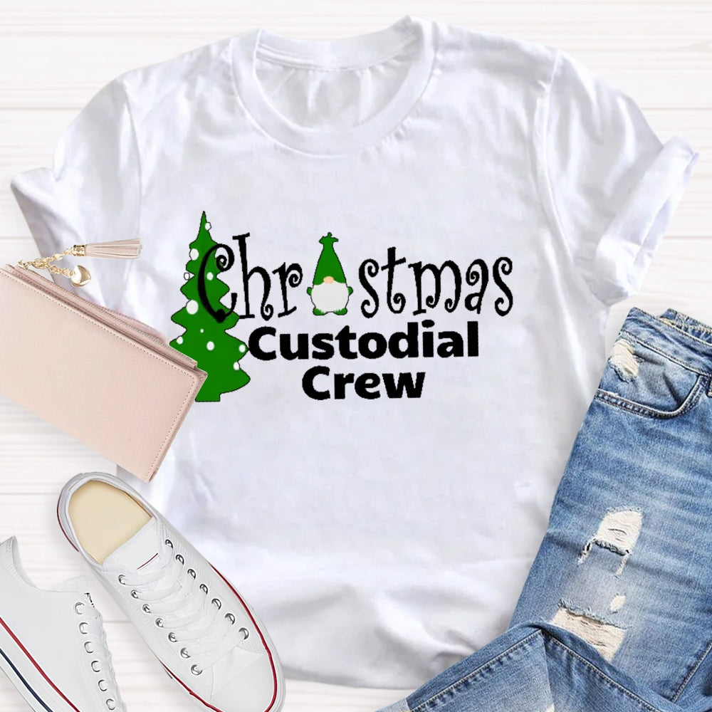 Christmas Custodian Crew T-shirt