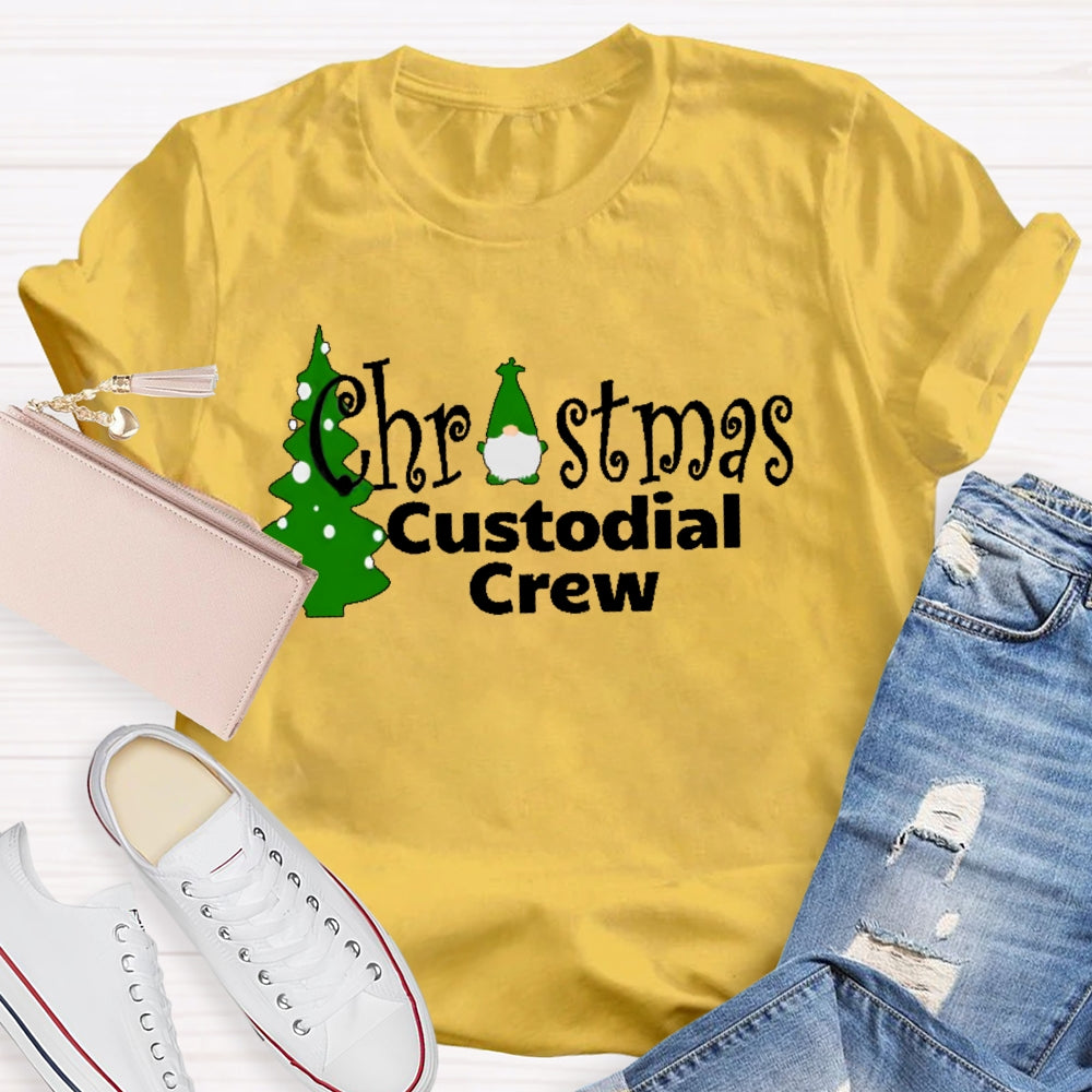 Christmas Custodian Crew T-shirt