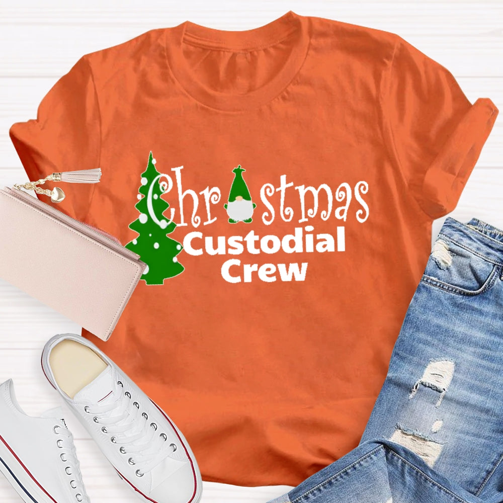 Christmas Custodian Crew T-shirt