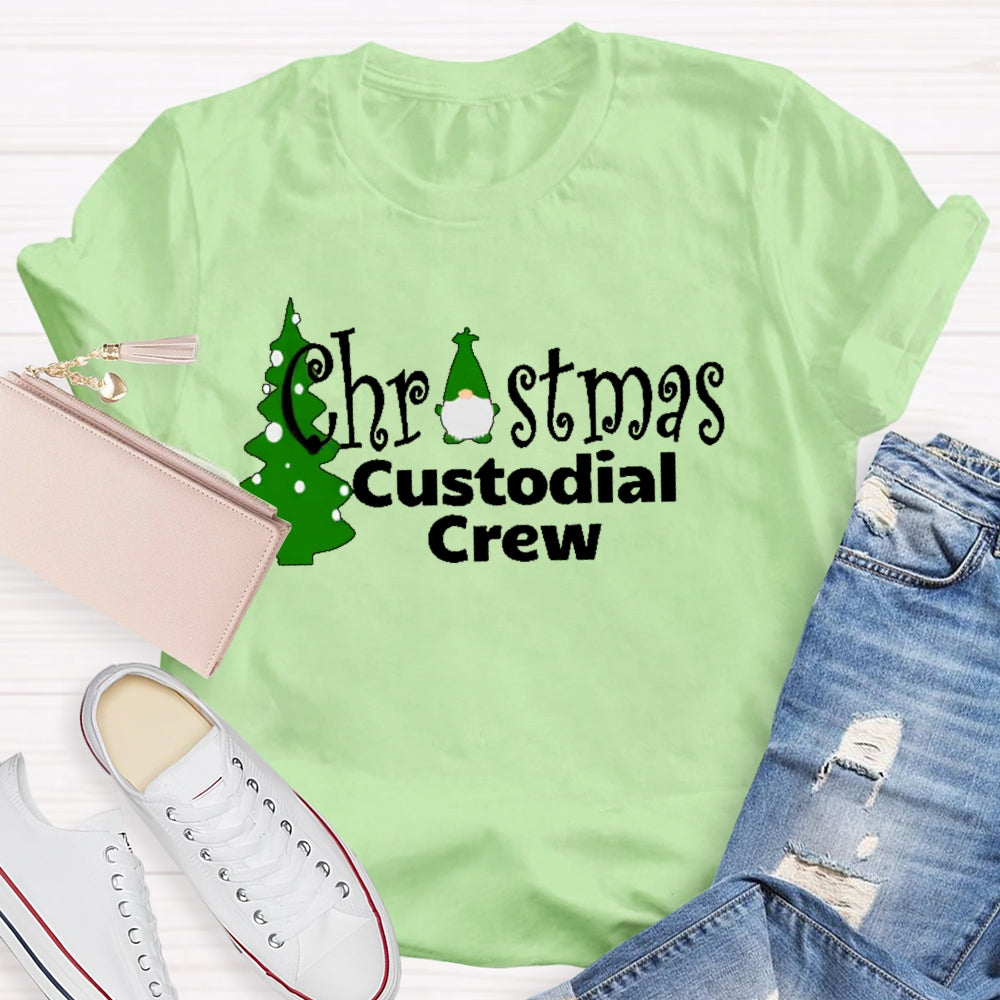 Christmas Custodian Crew T-shirt