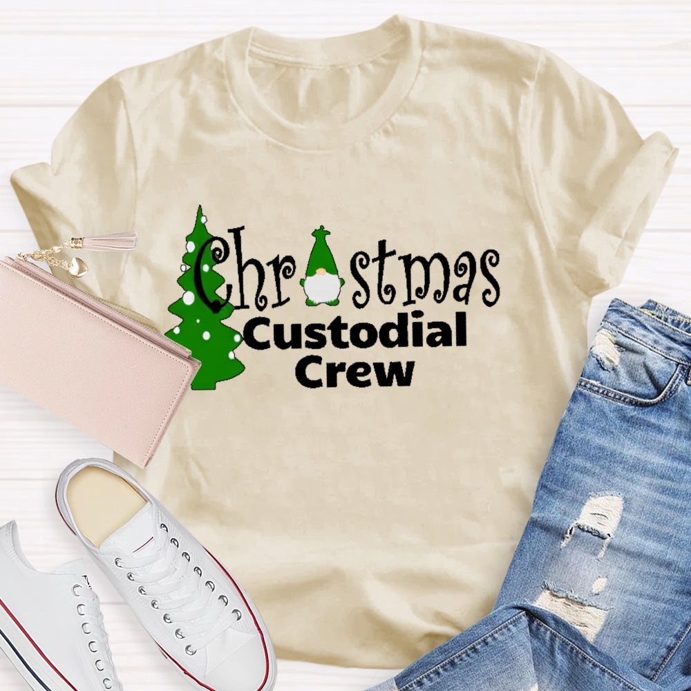 Christmas Custodian Crew T-shirt