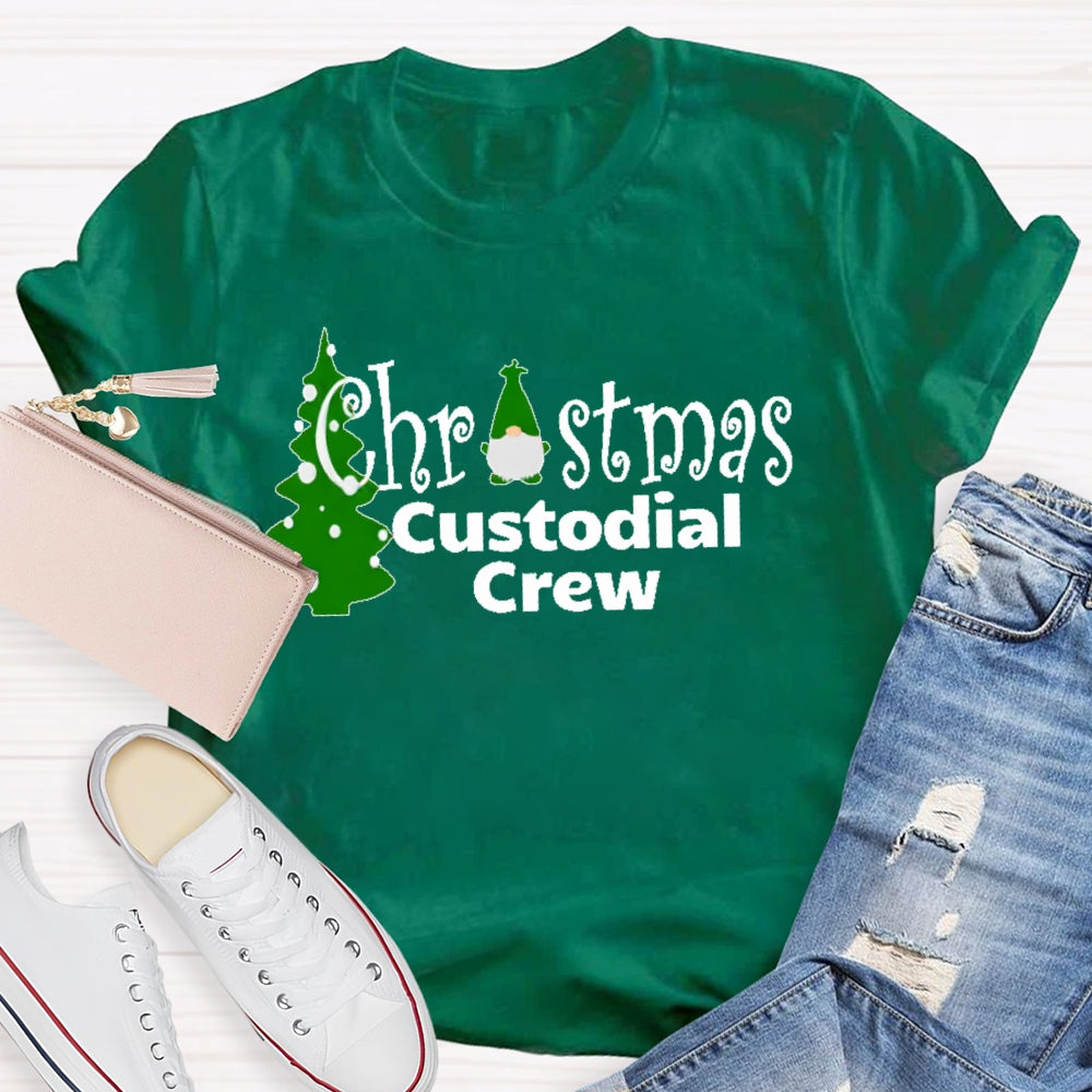 Christmas Custodian Crew T-shirt