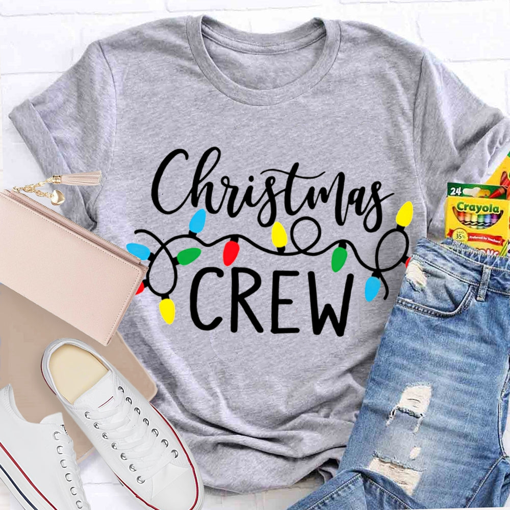 Christmas Crew Christmas Atmosphere Lights T-shirt