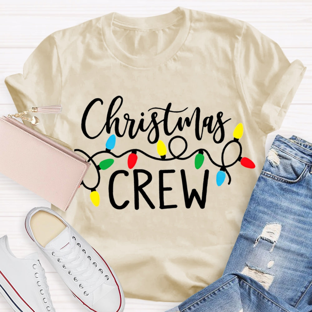 Christmas Crew Christmas Atmosphere Lights T-shirt