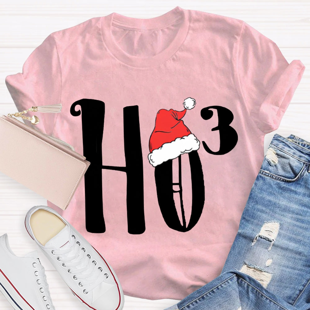 Math Teacher Ho3 Santa Hat Christmas T-shirt