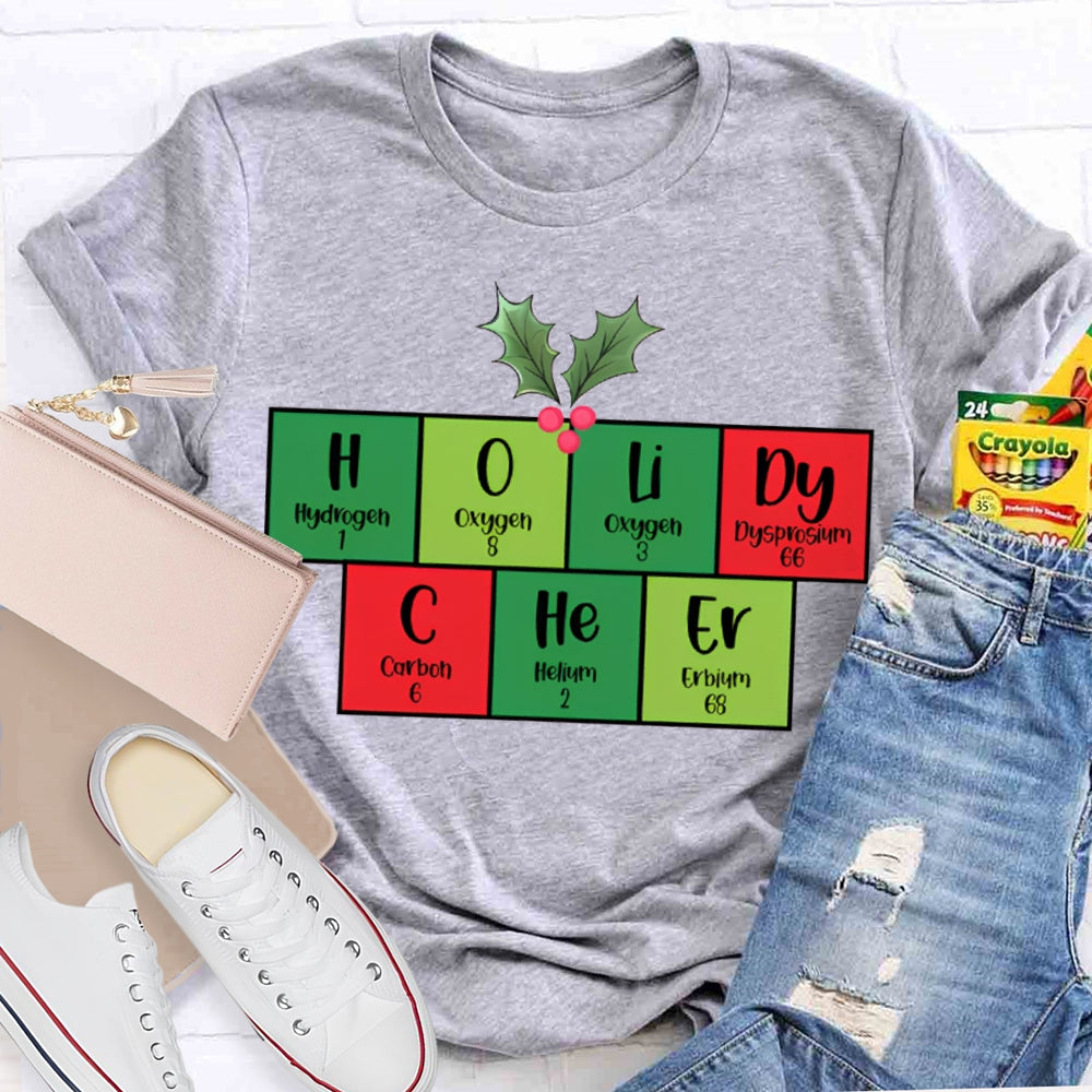 Holiday Cheer Science Teacher Christmas Vibes T-shirt