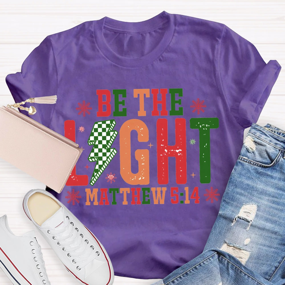Be The Light Matthew Snowflake Christmas T-shirt