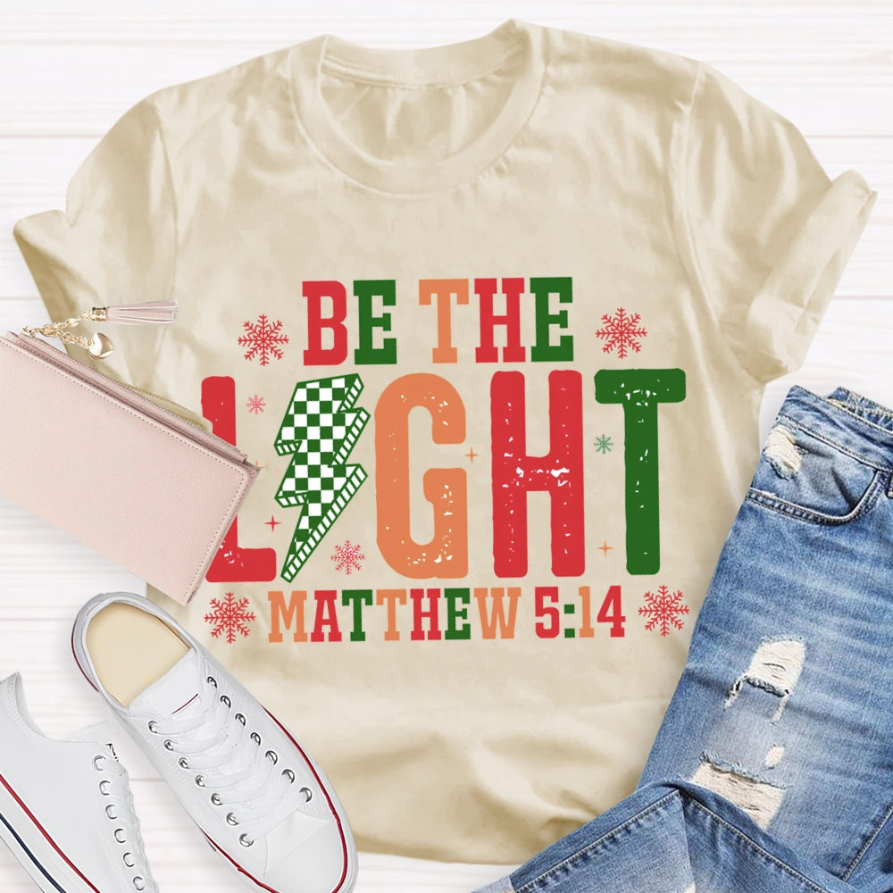 Be The Light Matthew Snowflake Christmas T-shirt