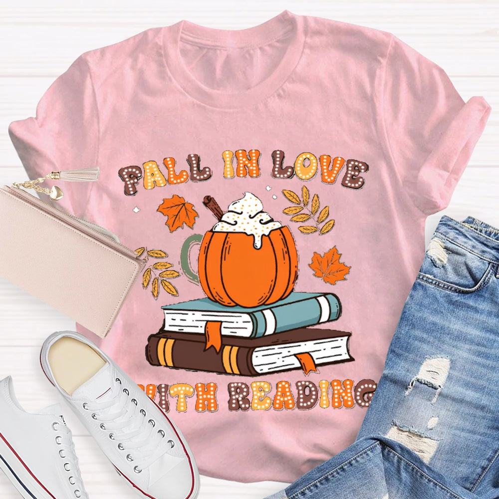 Fall In Love With Reading Teacher Shirts