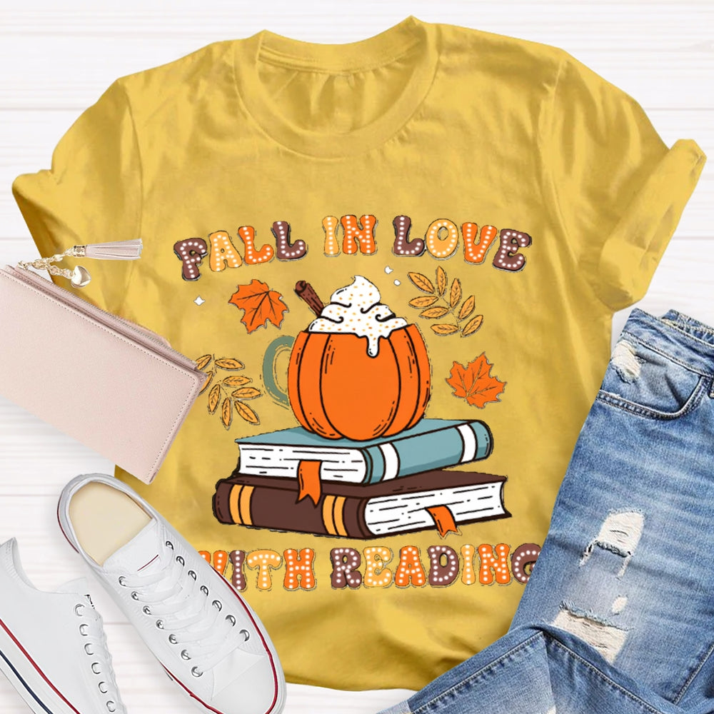Fall In Love With Reading Teacher Shirts