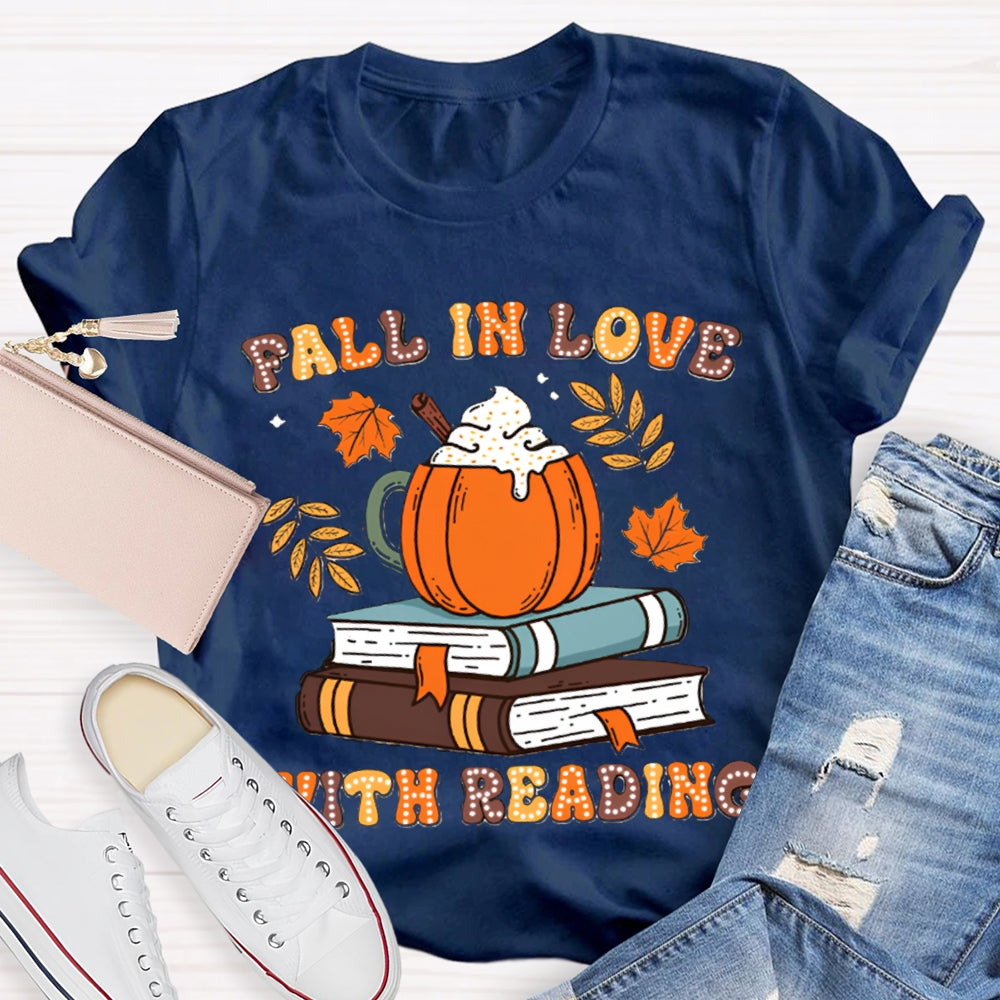 Fall In Love With Reading Teacher Shirts