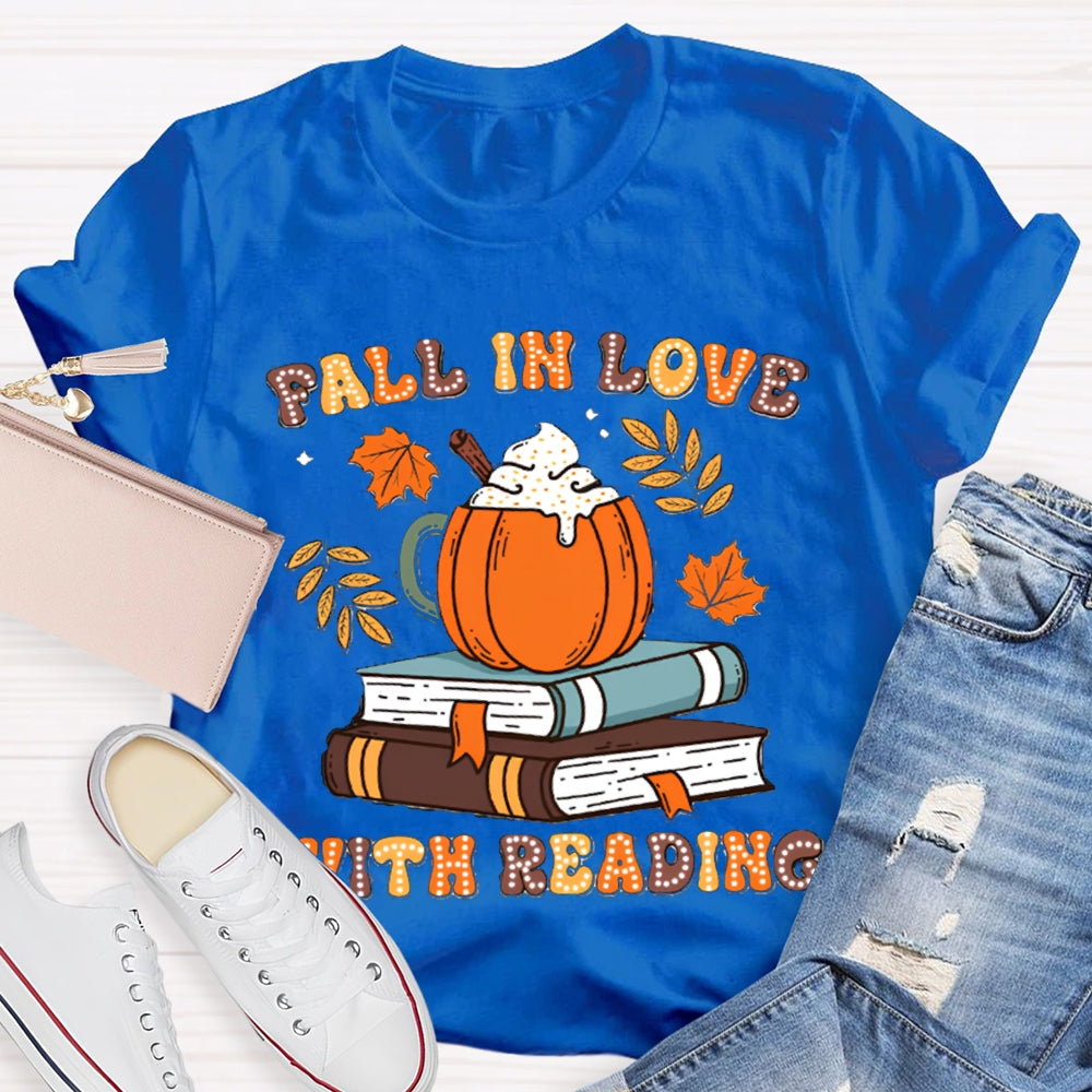 Fall In Love With Reading Teacher Shirts