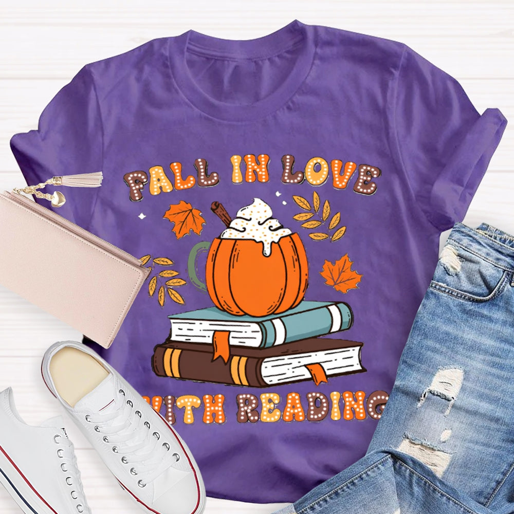 Fall In Love With Reading Teacher Shirts