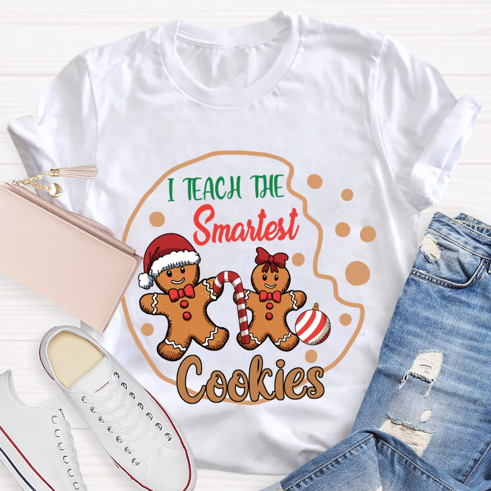 I Teach The Smartest Cookies Christmas Bear Cookies T-shirt