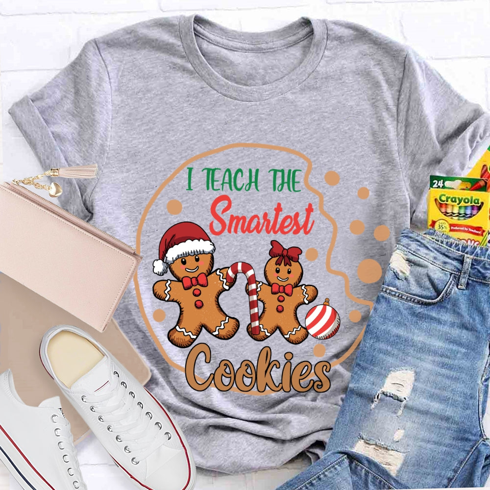I Teach The Smartest Cookies Christmas Bear Cookies T-shirt