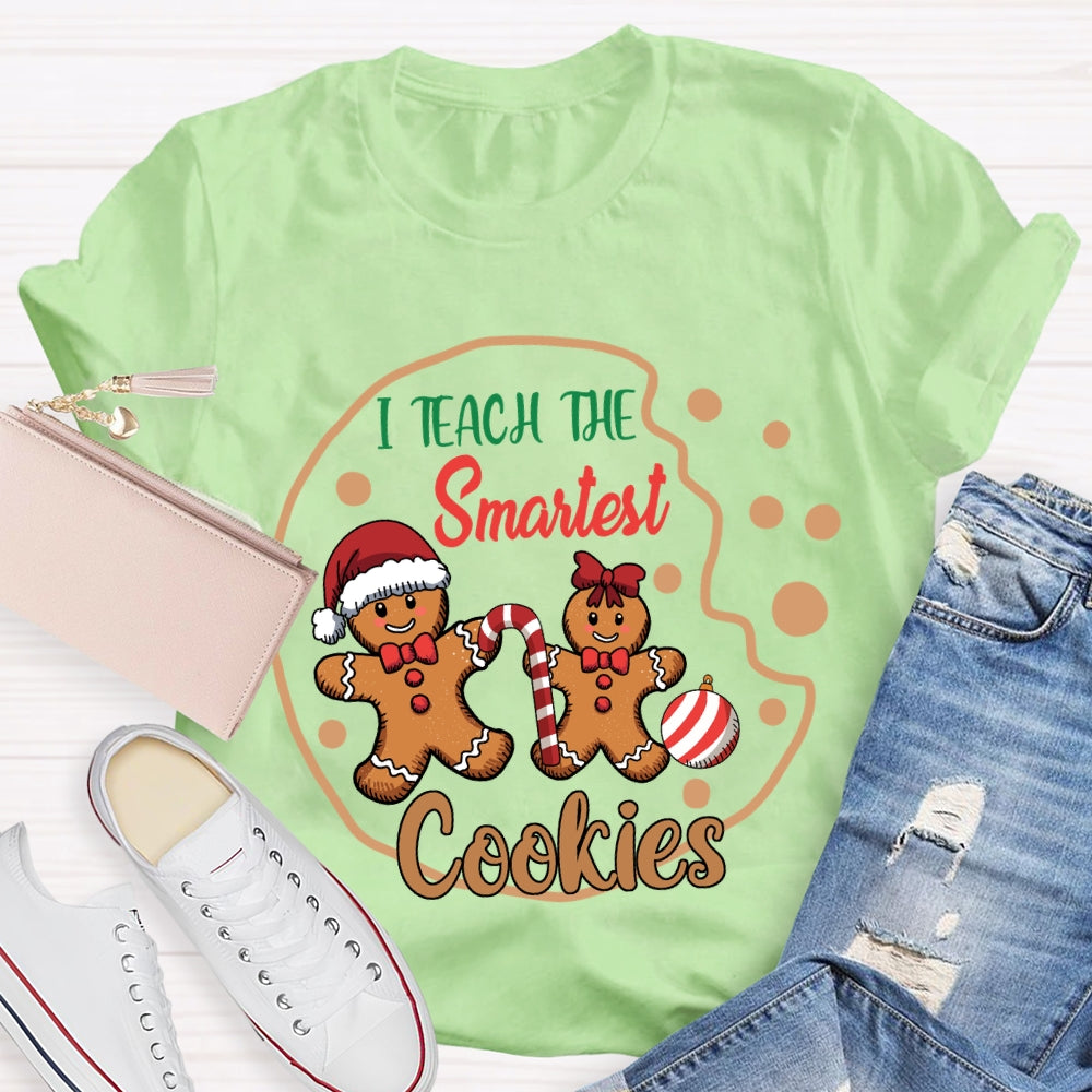 I Teach The Smartest Cookies Christmas Bear Cookies T-shirt