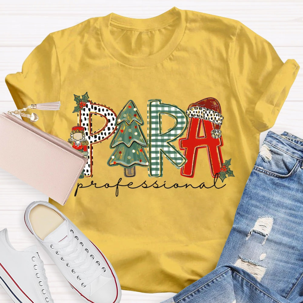 Para Professional Christmas Tree And Christmas Vibes T-shirt