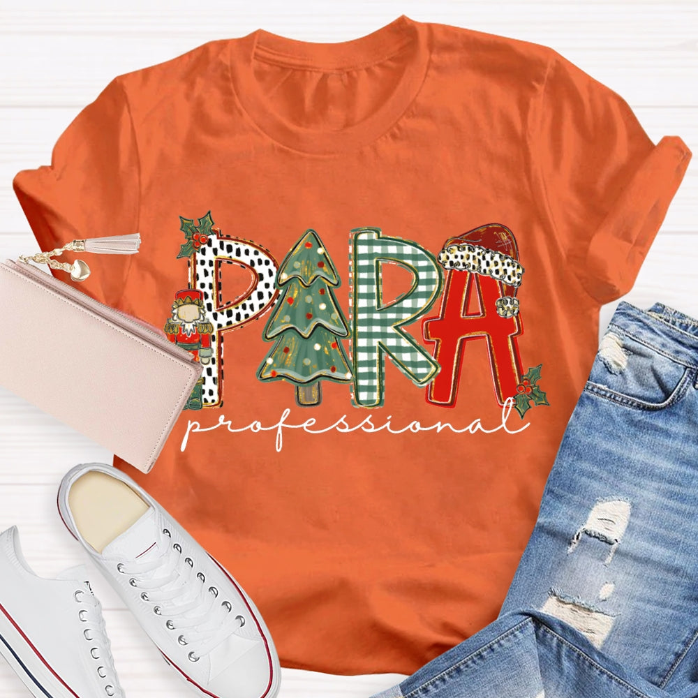 Para Professional Christmas Tree And Christmas Vibes T-shirt