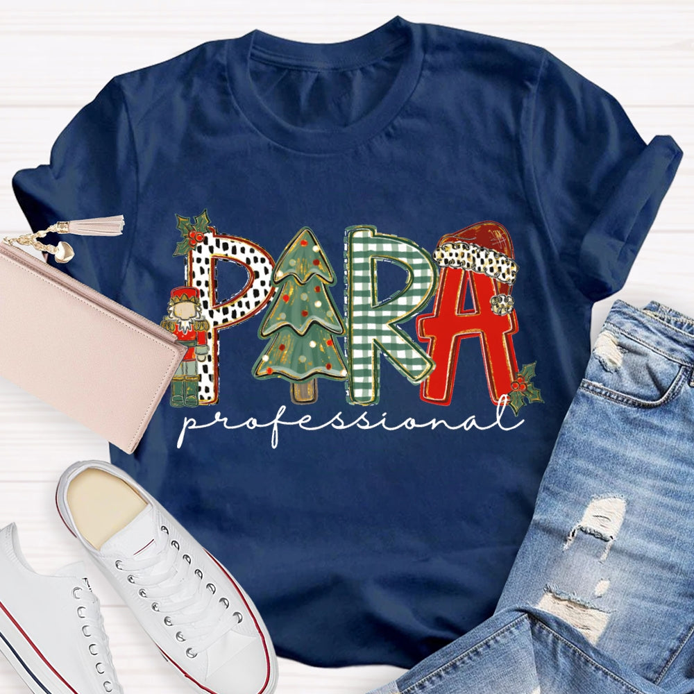 Para Professional Christmas Tree And Christmas Vibes T-shirt