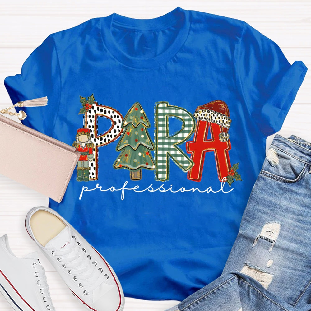 Para Professional Christmas Tree And Christmas Vibes T-shirt