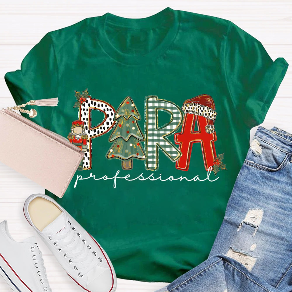 Para Professional Christmas Tree And Christmas Vibes T-shirt