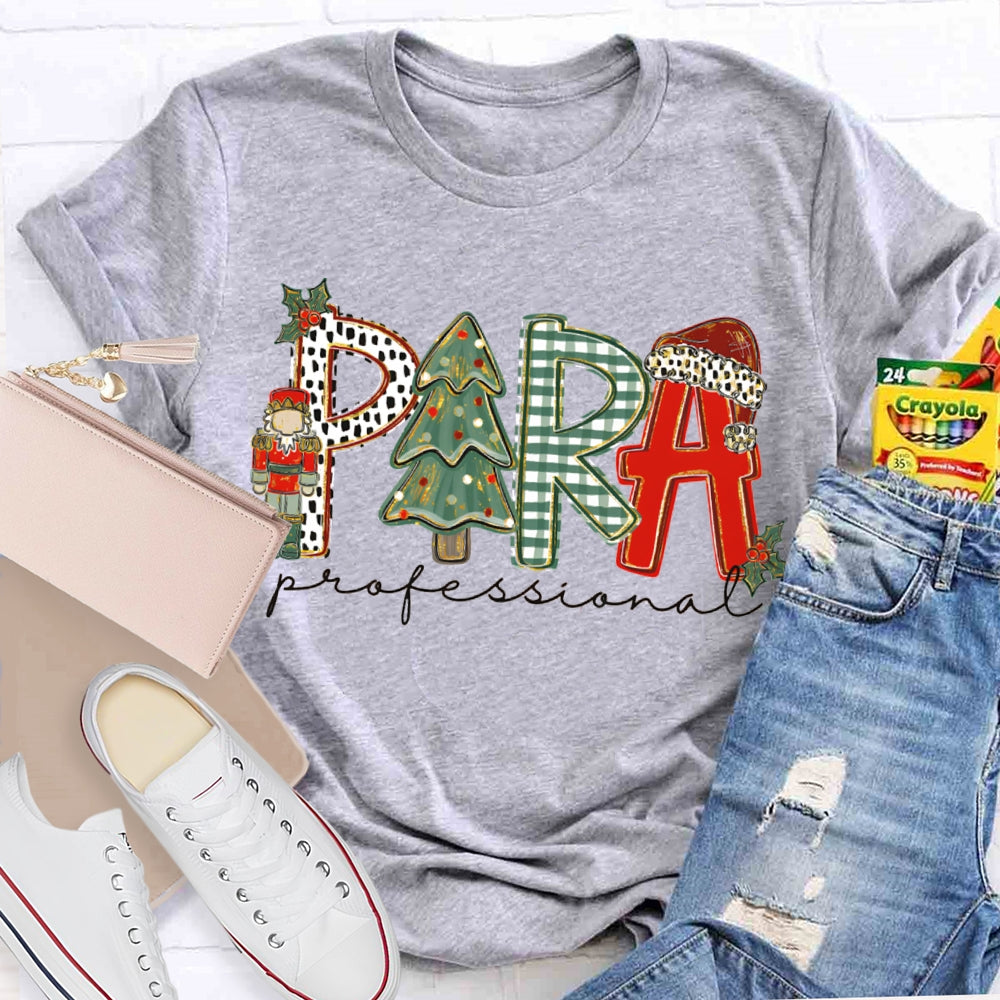 Para Professional Christmas Tree And Christmas Vibes T-shirt