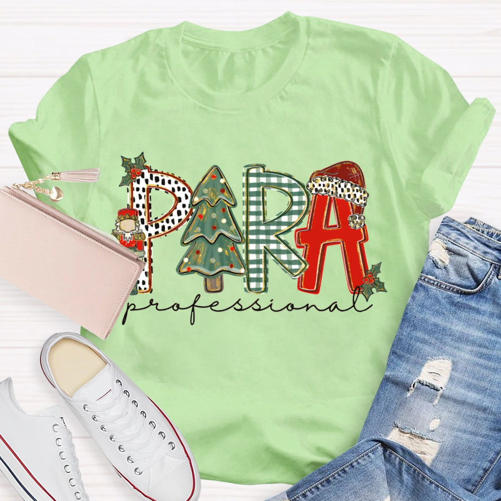 Para Professional Christmas Tree And Christmas Vibes T-shirt