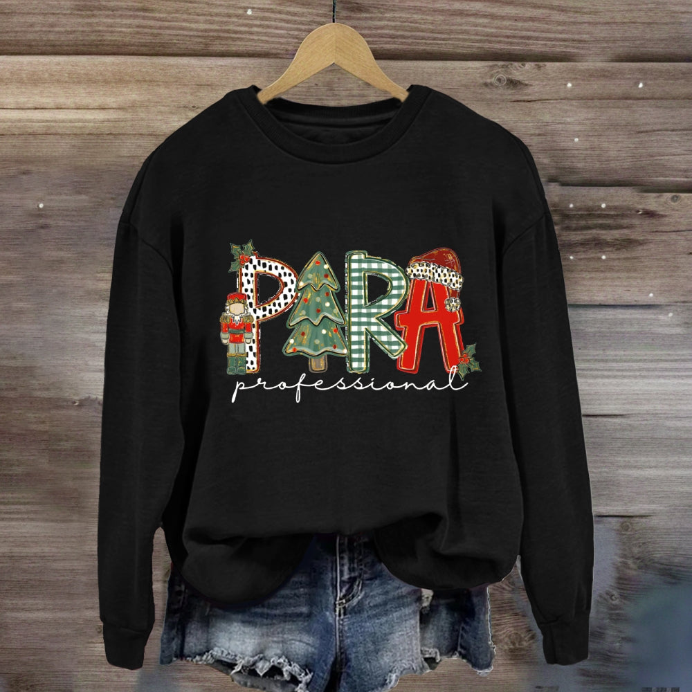Christmas Para Tree Sweatshirt
