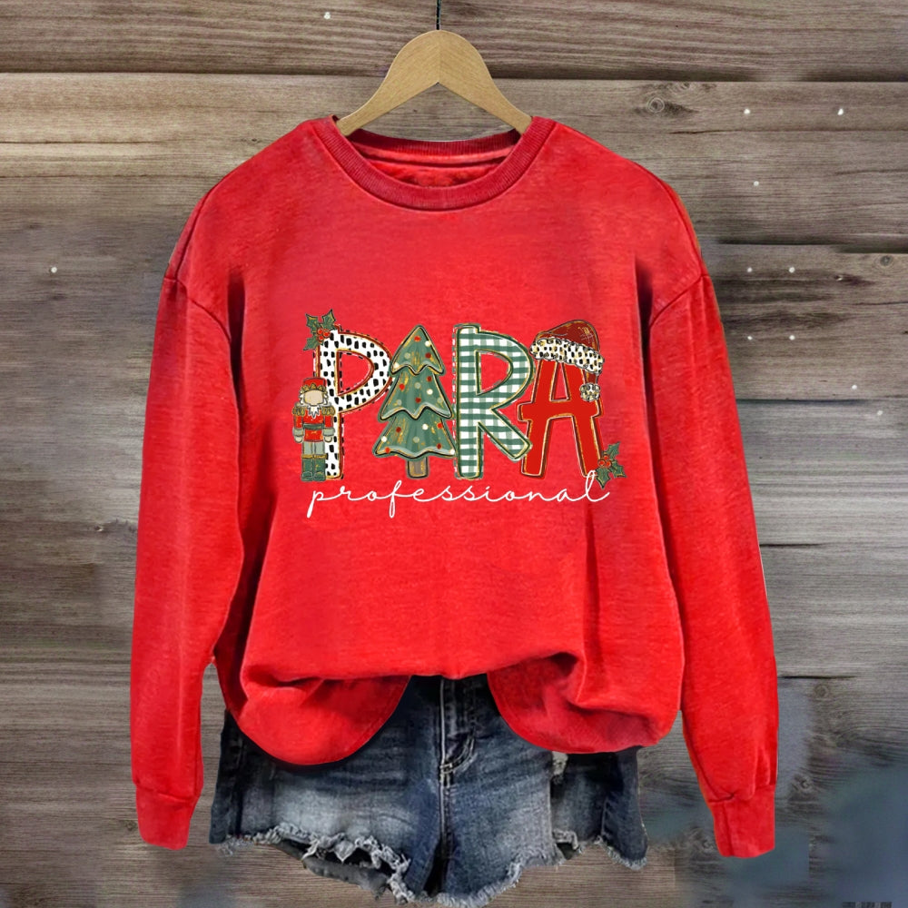 Christmas Para Tree Sweatshirt