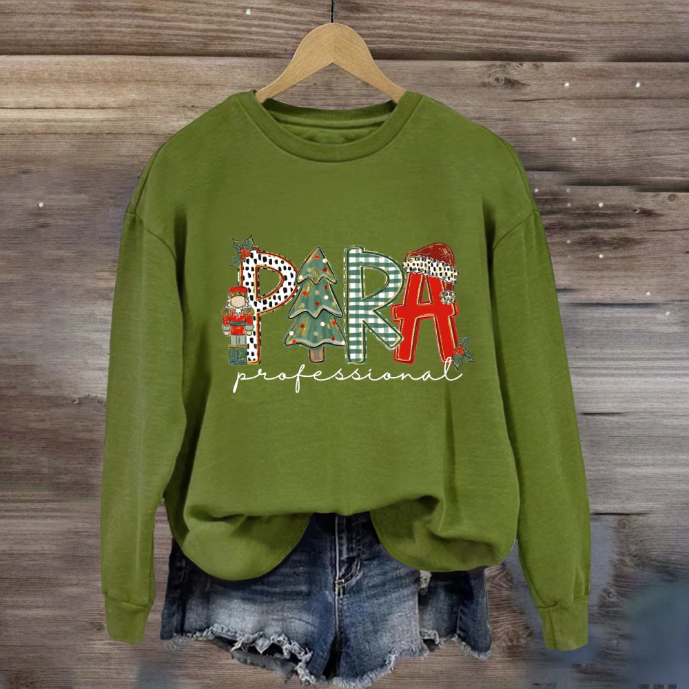 Christmas Para Tree Sweatshirt