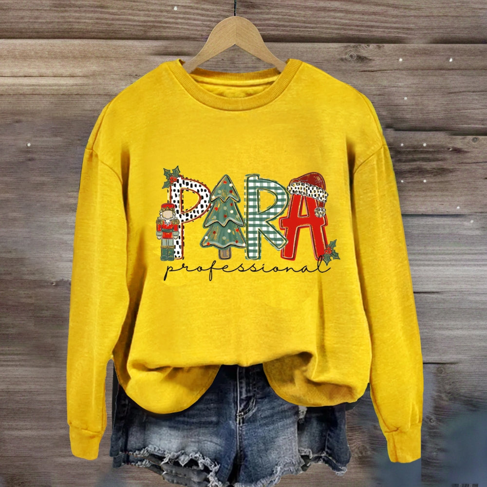 Christmas Para Tree Sweatshirt