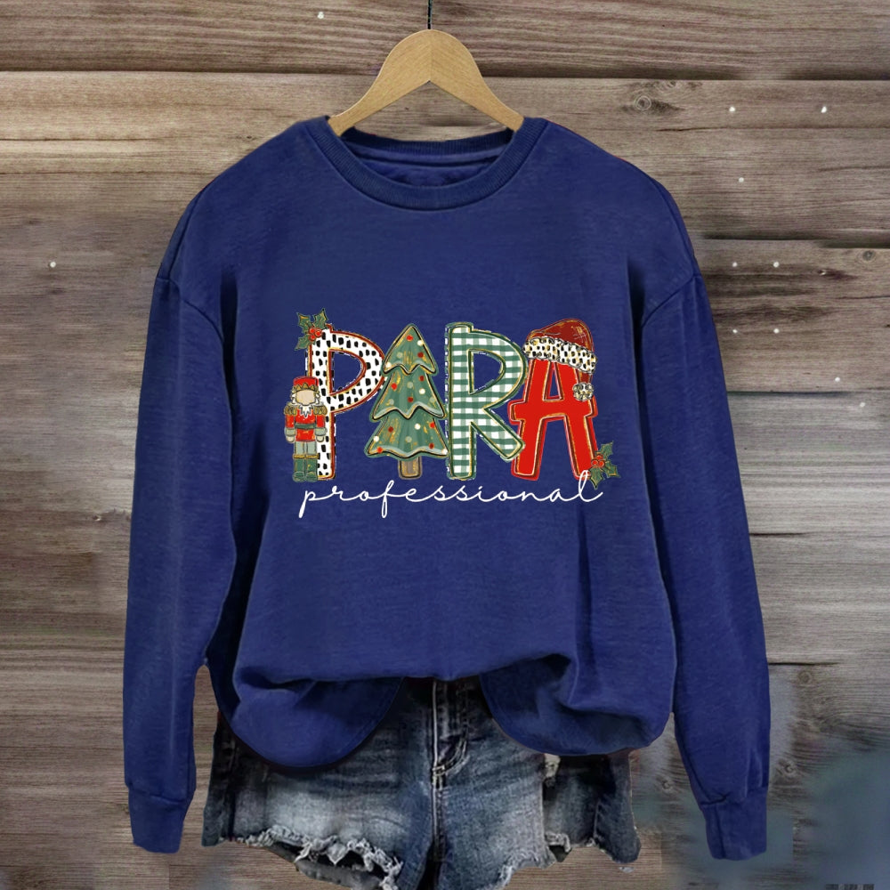 Christmas Para Tree Sweatshirt