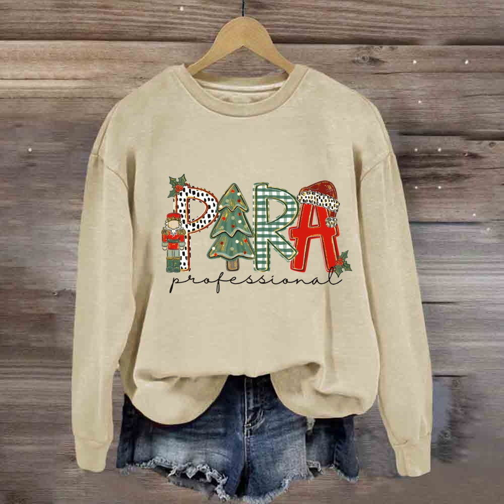 Christmas Para Tree Sweatshirt