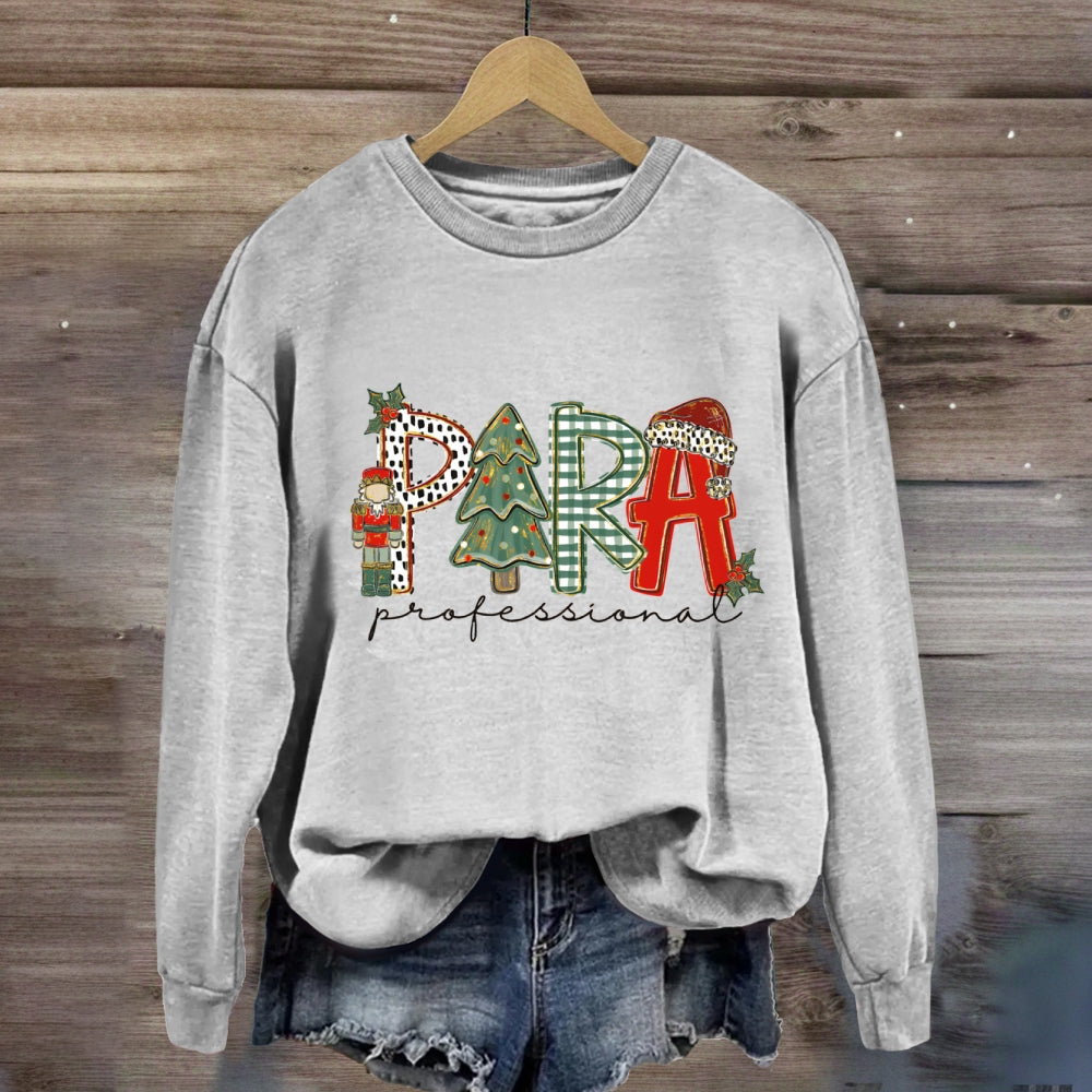 Christmas Para Tree Sweatshirt