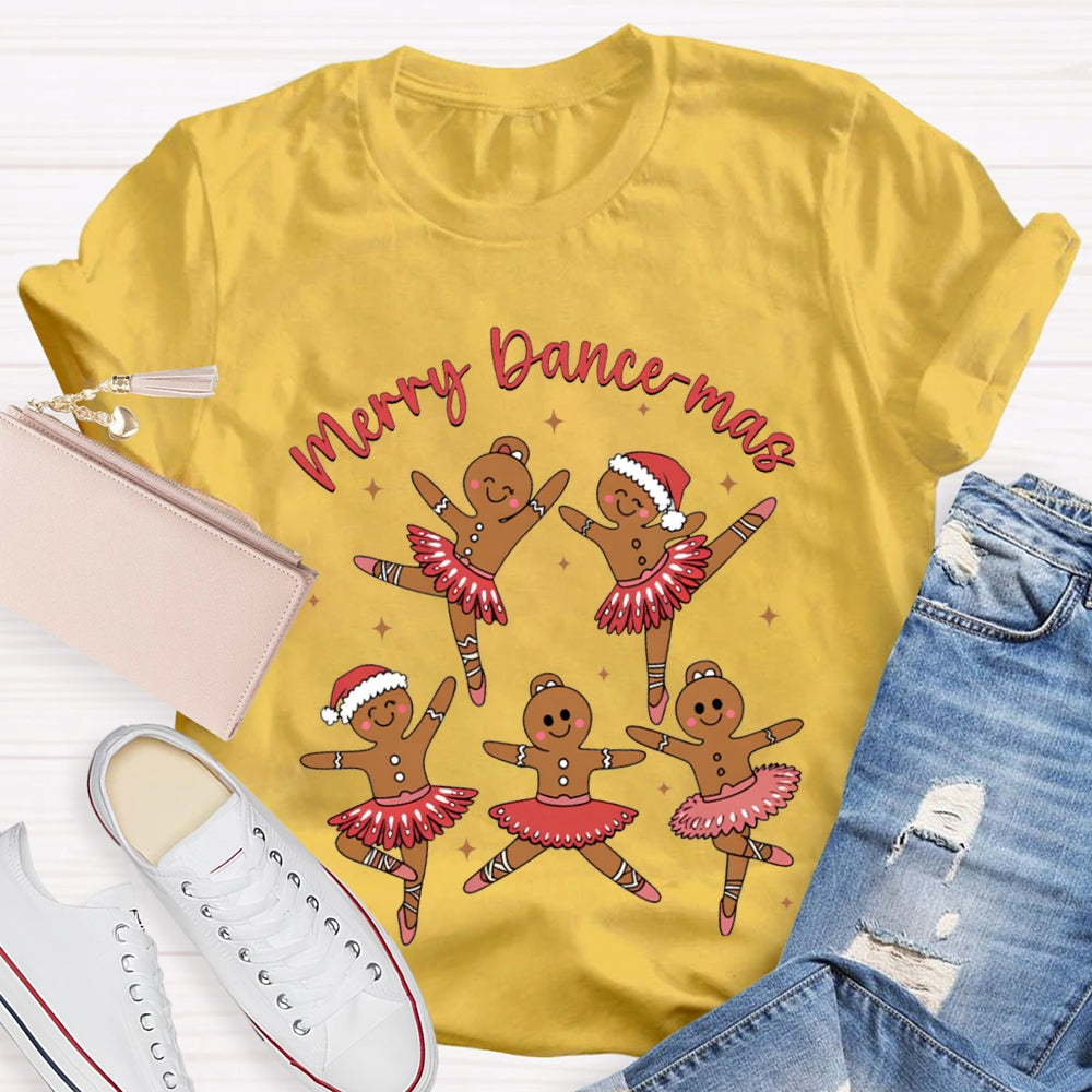 Merry Dancemas Christmas And Dancing Christmas Bear Dance Teacher T-shirt