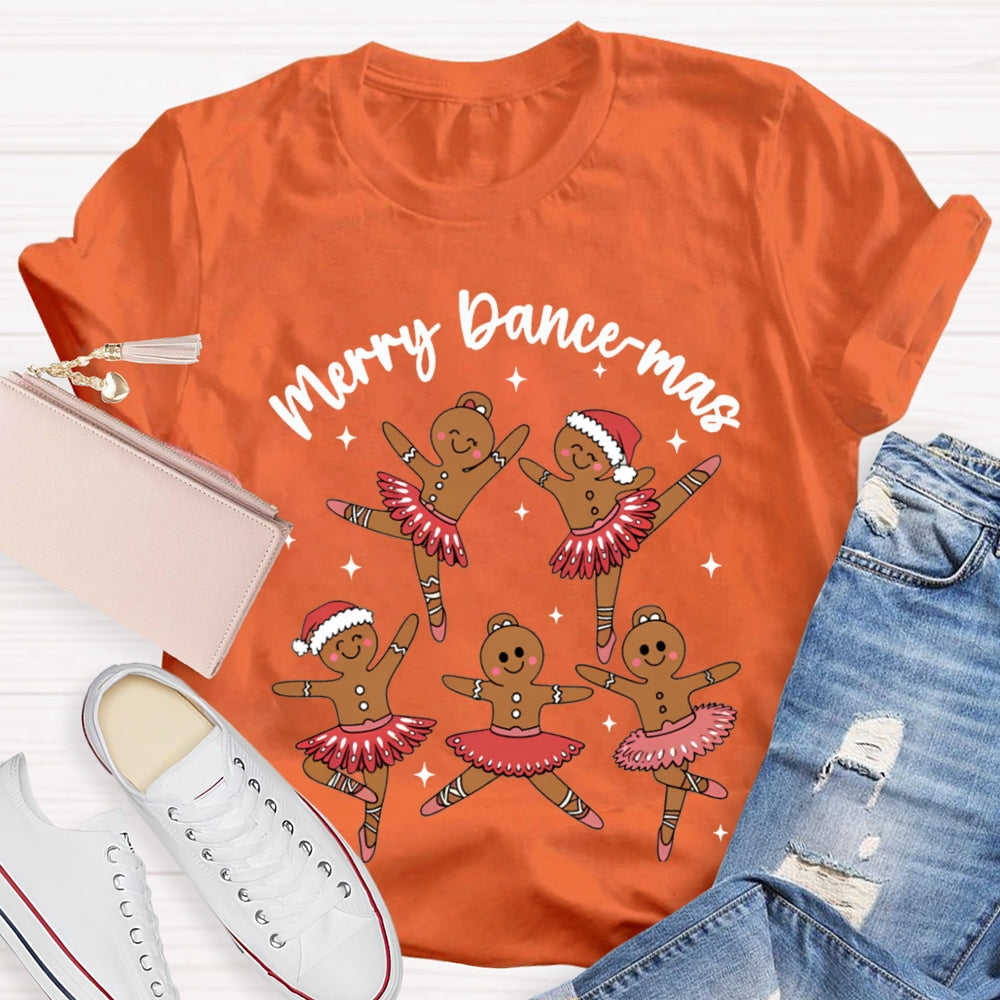 Merry Dancemas Christmas And Dancing Christmas Bear Dance Teacher T-shirt